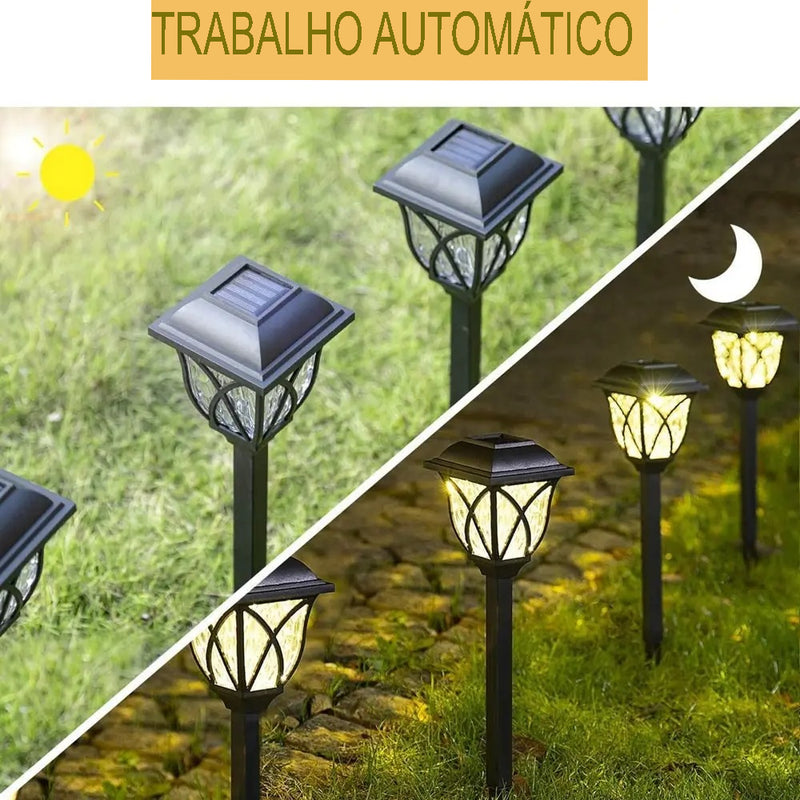 Luminária de LED Solar para Jardim