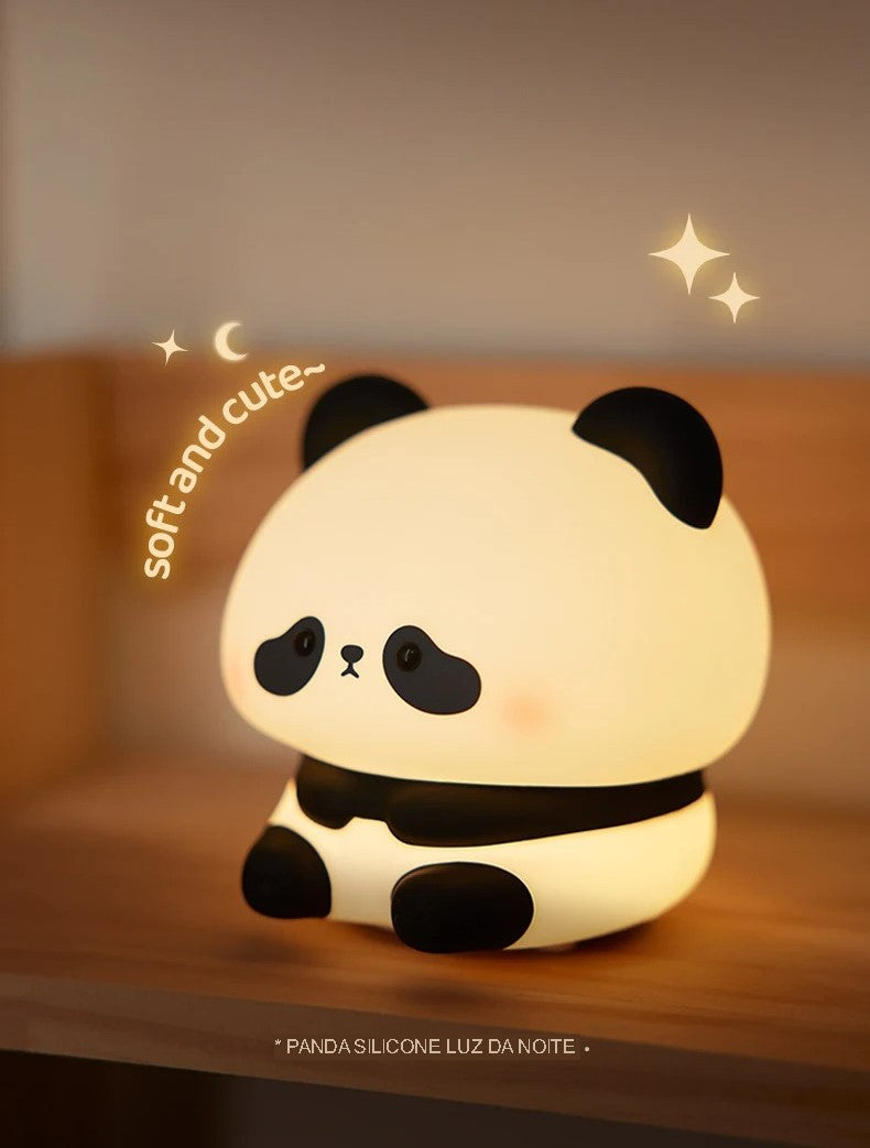 Panda LED Night Light Cute Silicone Night Light USB